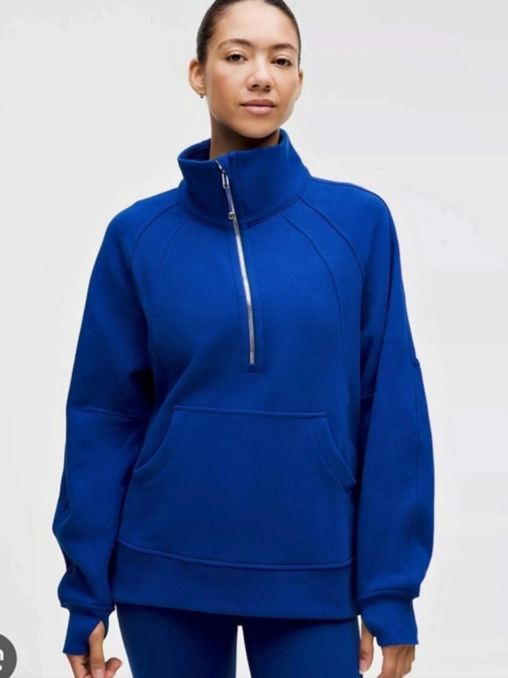 Lululemon Galactic Cobalt Scuba Funnel Neck